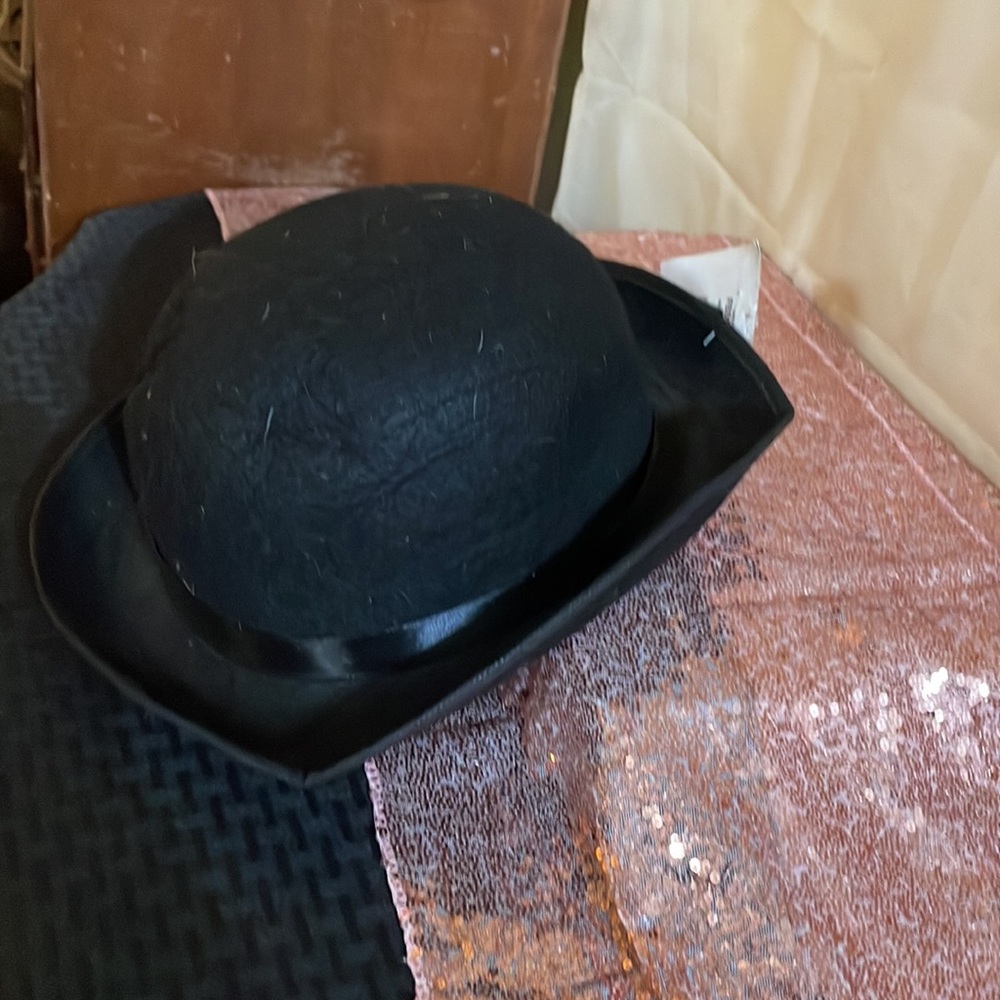 Halloween Fedora Black Hat Costume New with tag - Picture 4 of 4